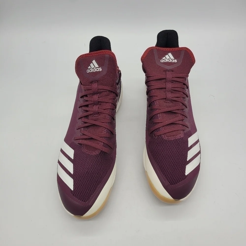 Adidas Shoes Men 14 Boost Icon 4 Metal Baseball Cleats NEW Maroon